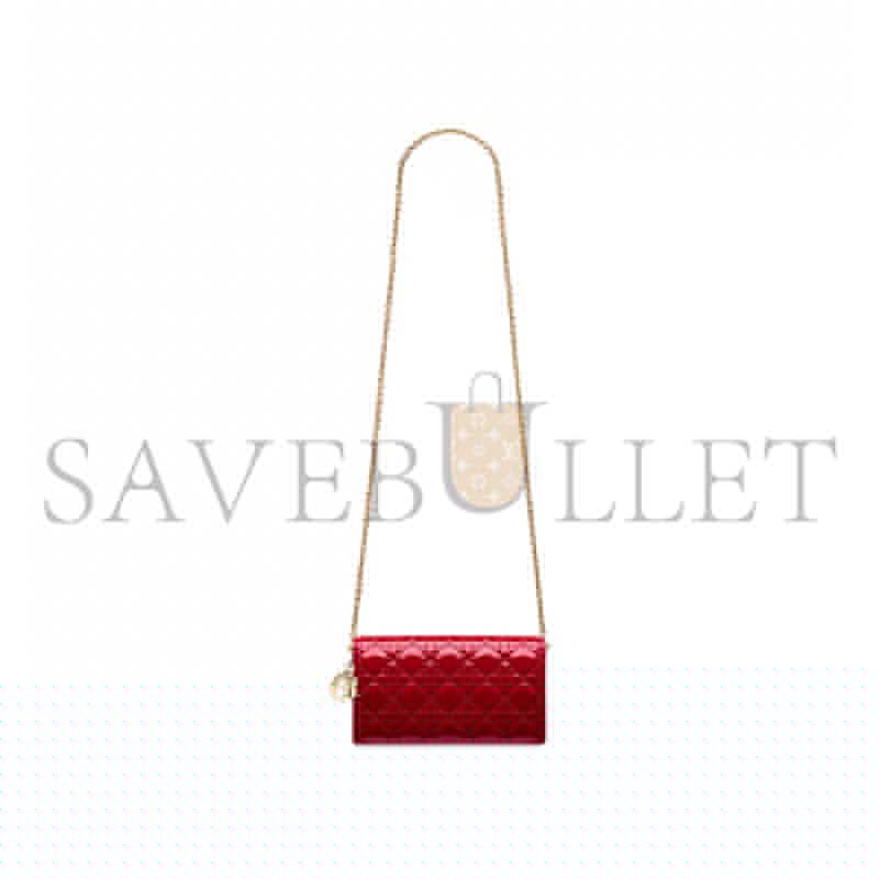 D*or lady D*or pouch with chain s0204ovrb_m323 (22*13*5cm)